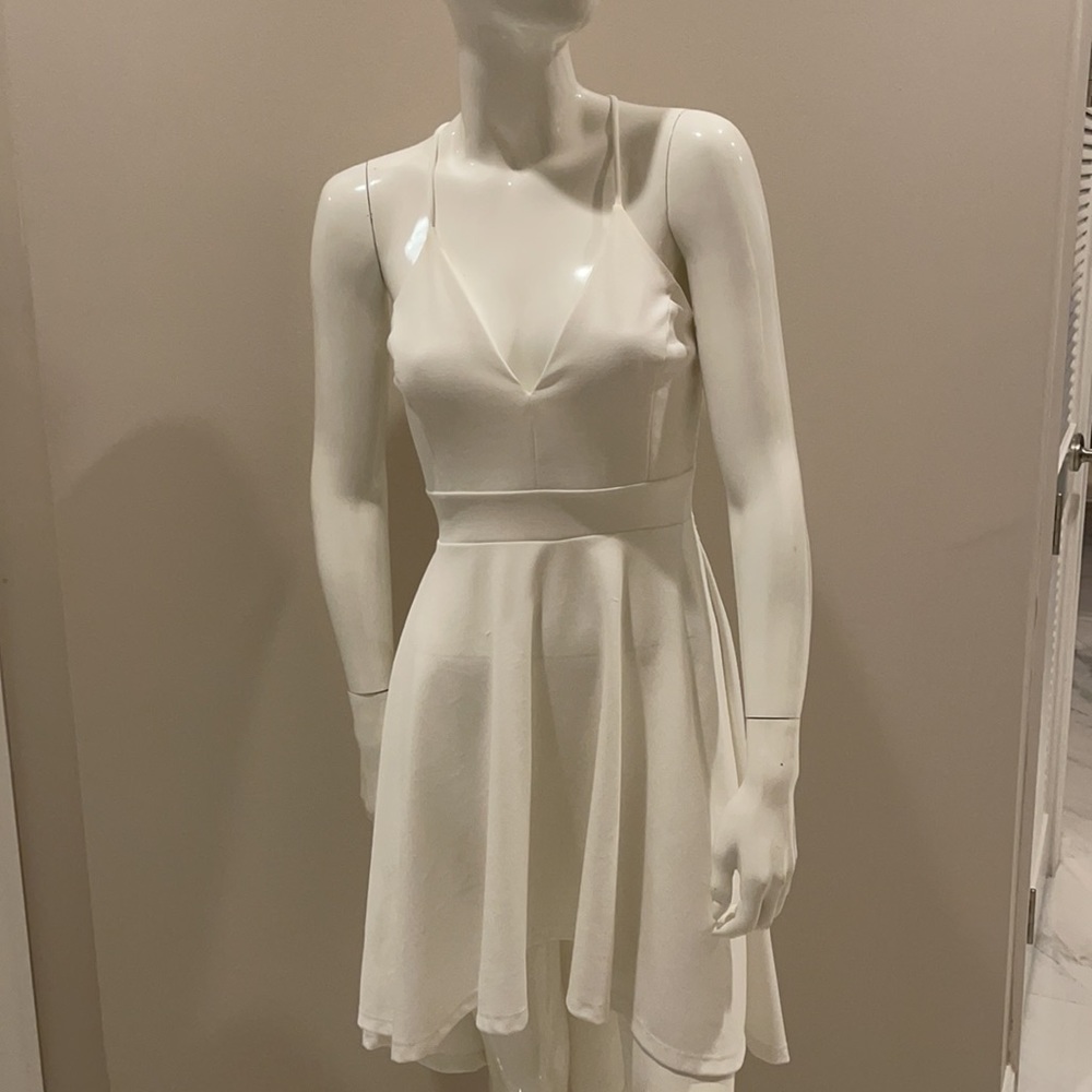 NEW White Spaghetti Strap Dress